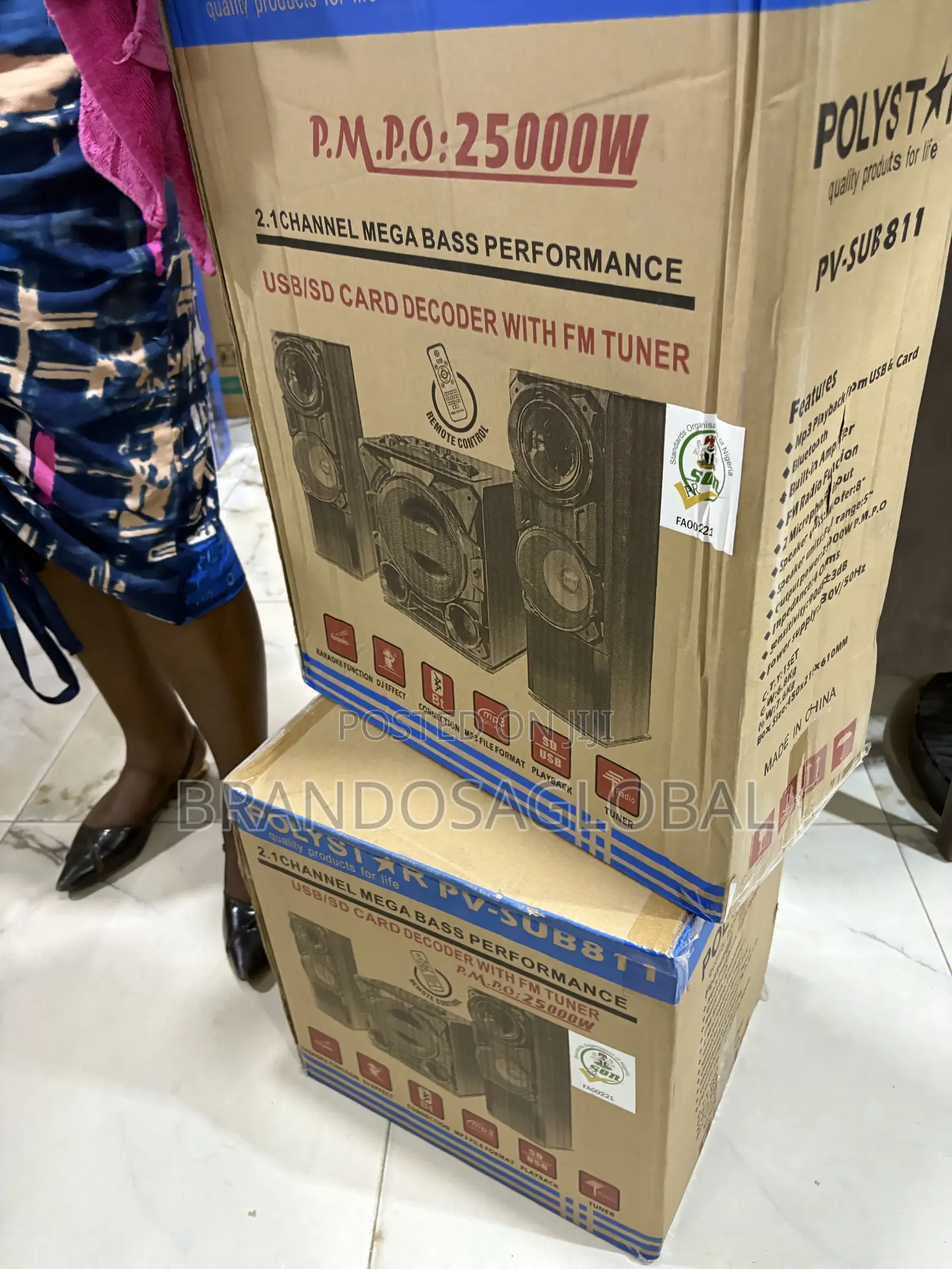 Polystar PV-SUB811 Bluetooth Entertainment Speaker