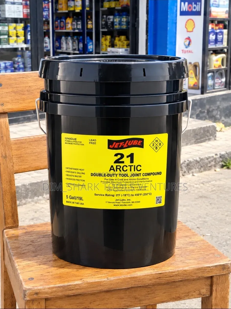 (19-Liter) Black Plastic Pail of Jet-Lube 21 Arctic
