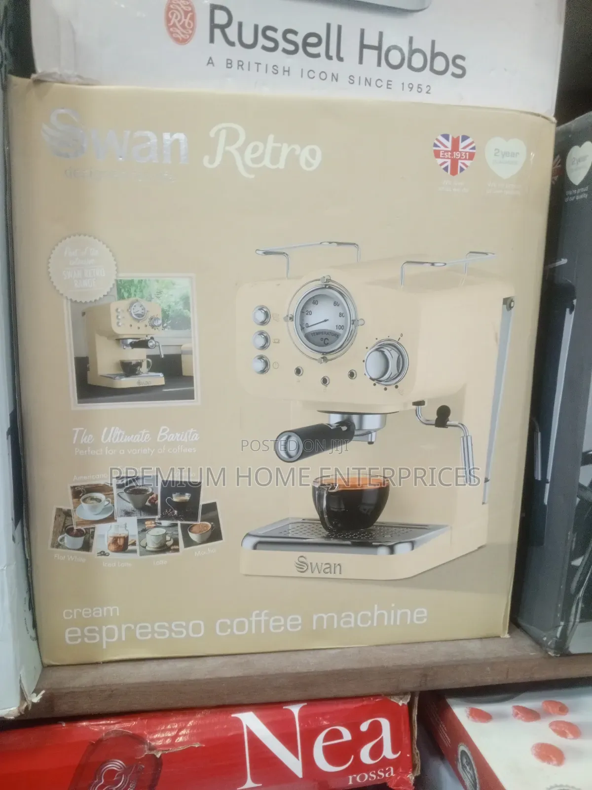Swan Cream Pump Espresso Coffee Machine