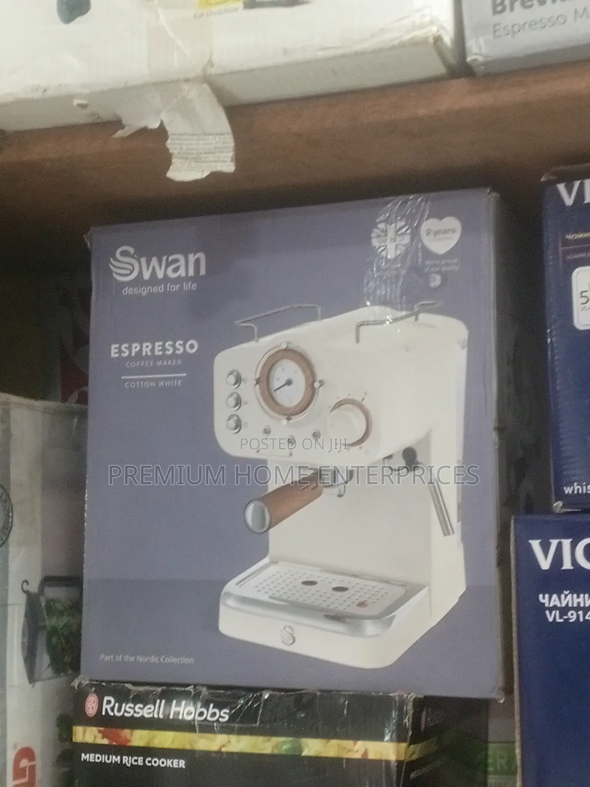 Swan Cream Pump Espresso Coffee Machine