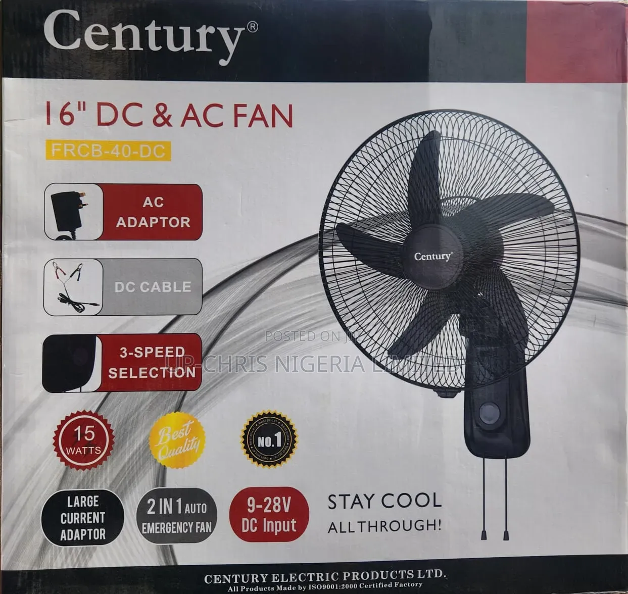 Century AC and DC Fan