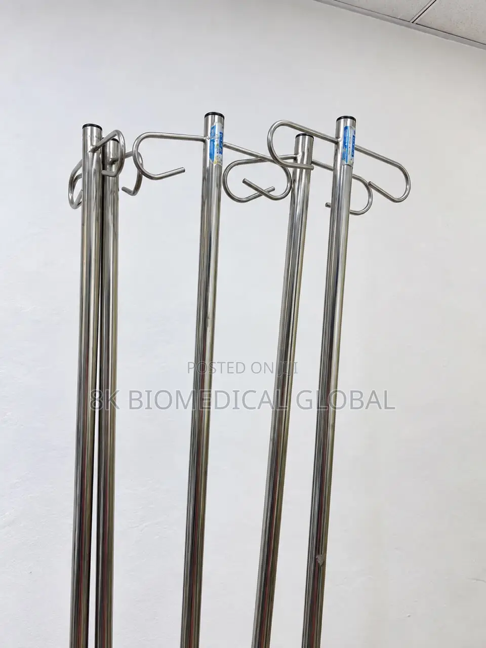 4-Arm Stainless Steel IV Drip Stand / Infusion Stand