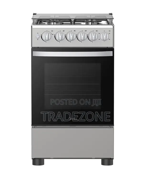 Midea 50x55 4 Burner Gas Cooker 5055-4g082-S SLIVER