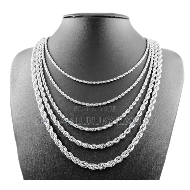 Twist Luxe Unisex Luxury Silver Chain