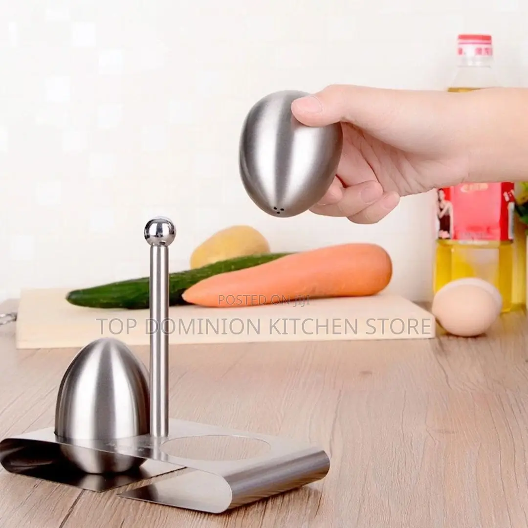 Stainless Steel Quality Egg Shaped Salt Pepper Shaker