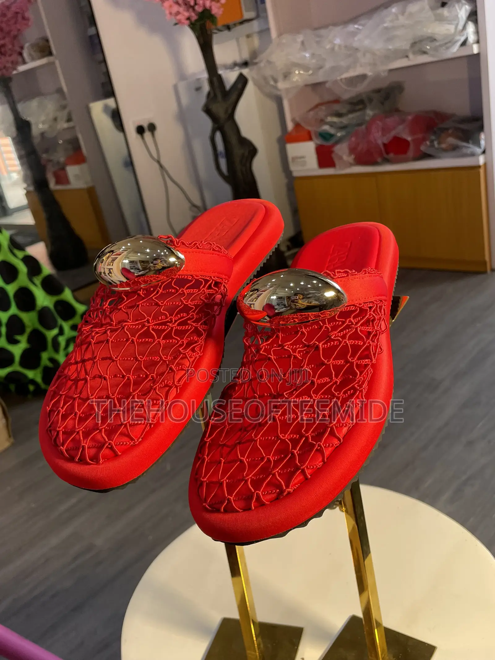 Red Half Shoe for Women