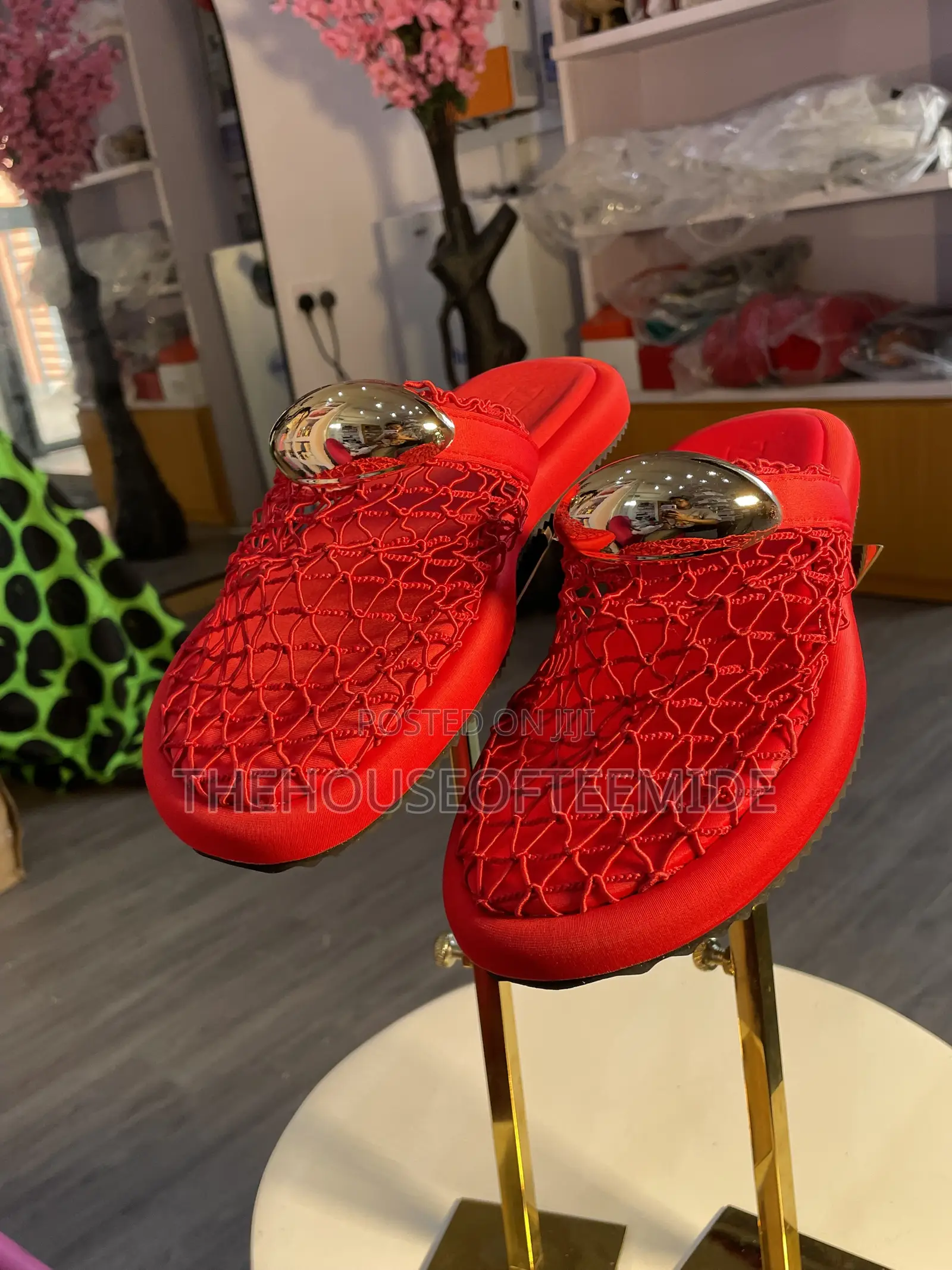 Red Half Shoe for Women
