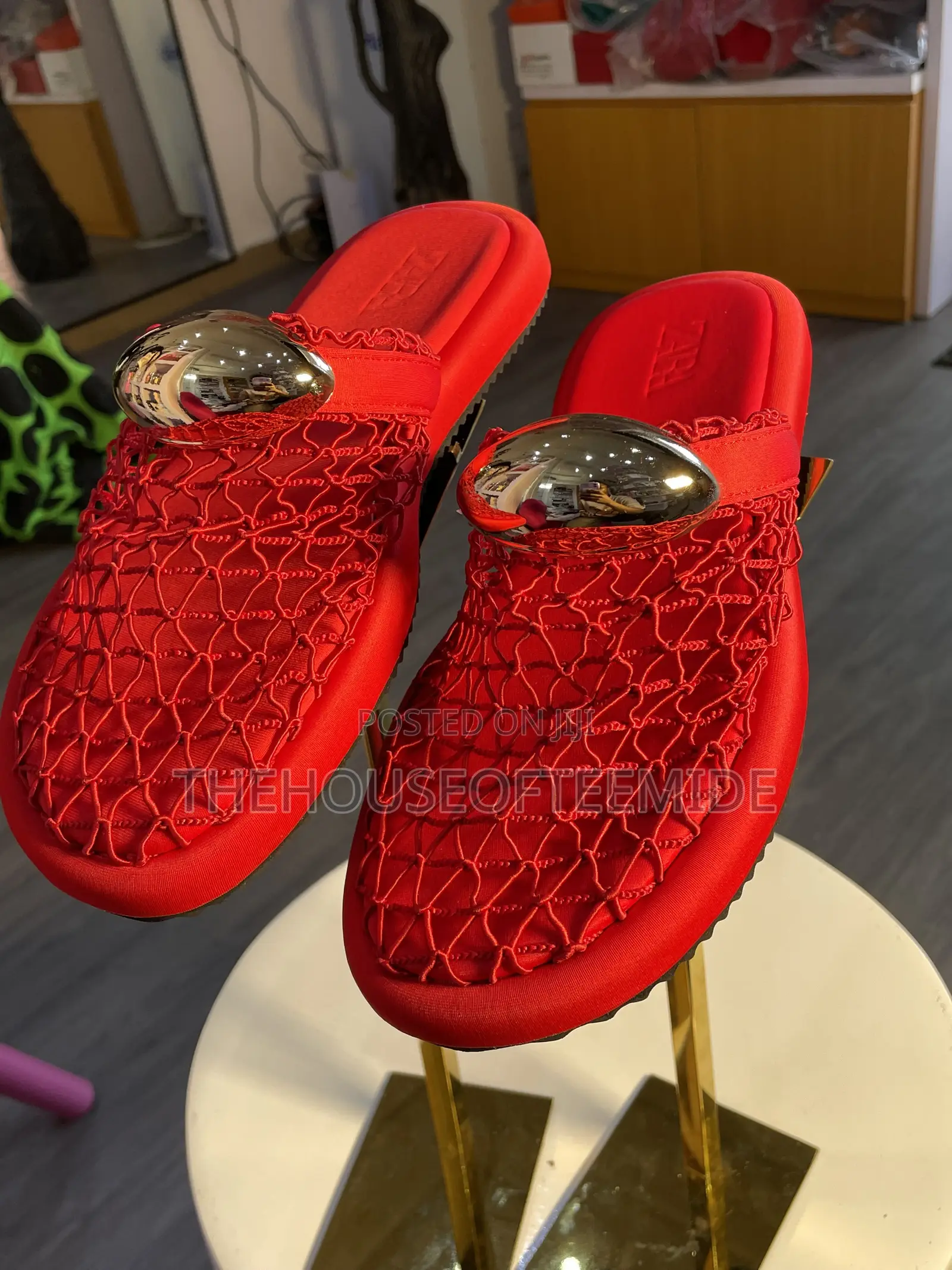 Red Half Shoe for Women