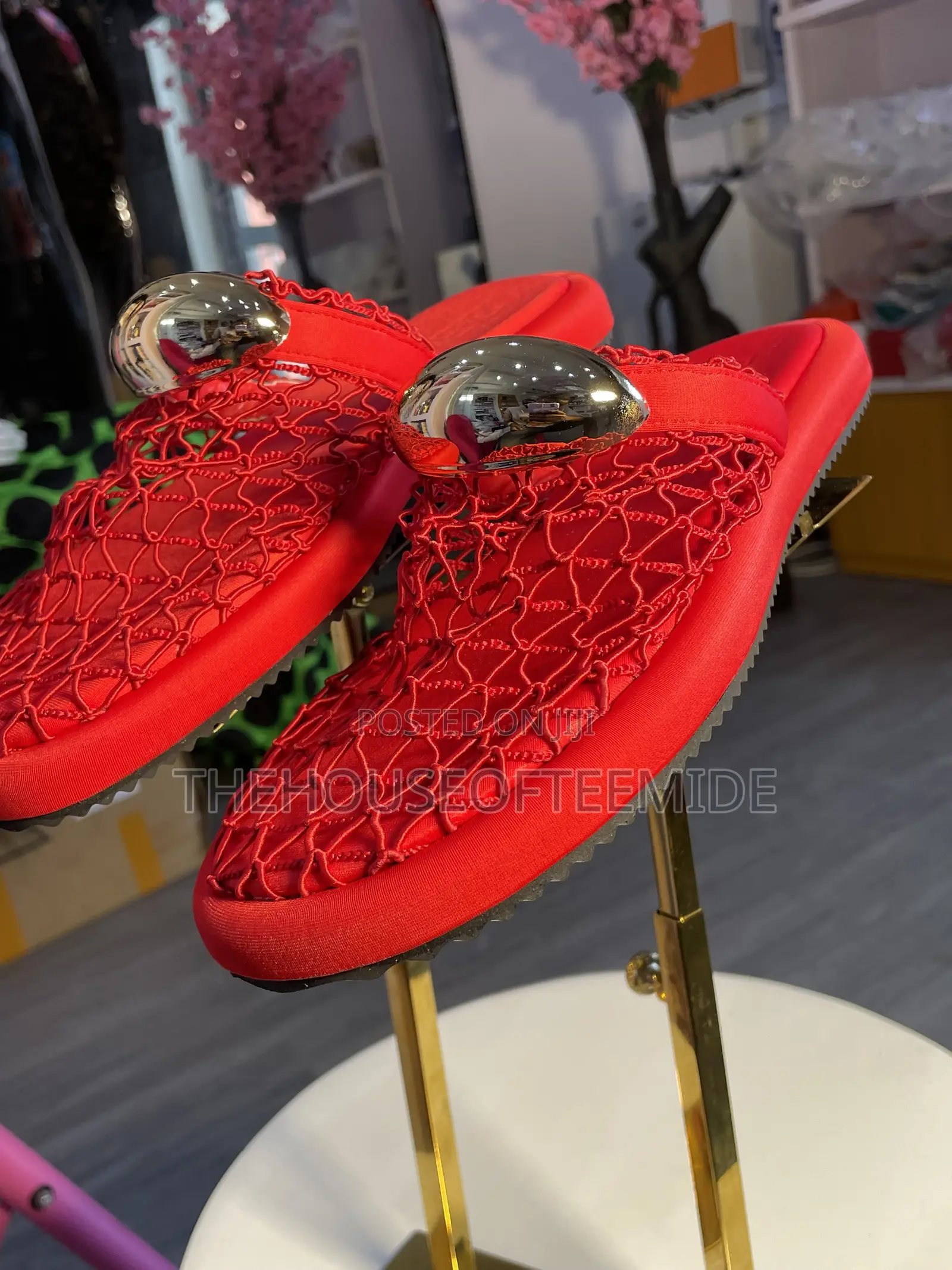 Red Half Shoe for Women