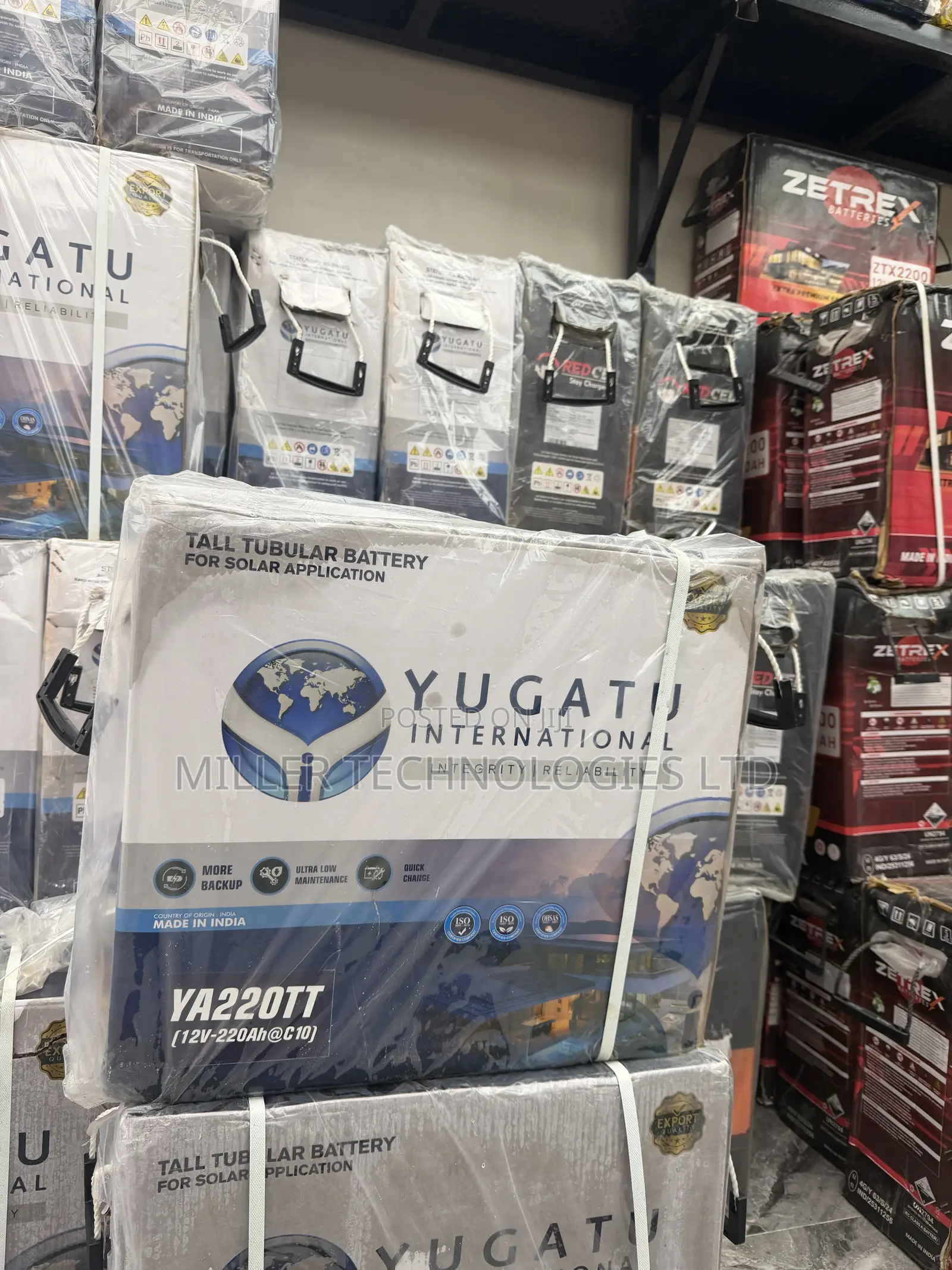 Yugatu Tubular Battery – Deep Cycle Solar Inverter Battery