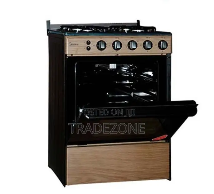 Midea 60x60 4 Gas Burner Standing Cooker 6060-4g057-Wd APMDSCF005