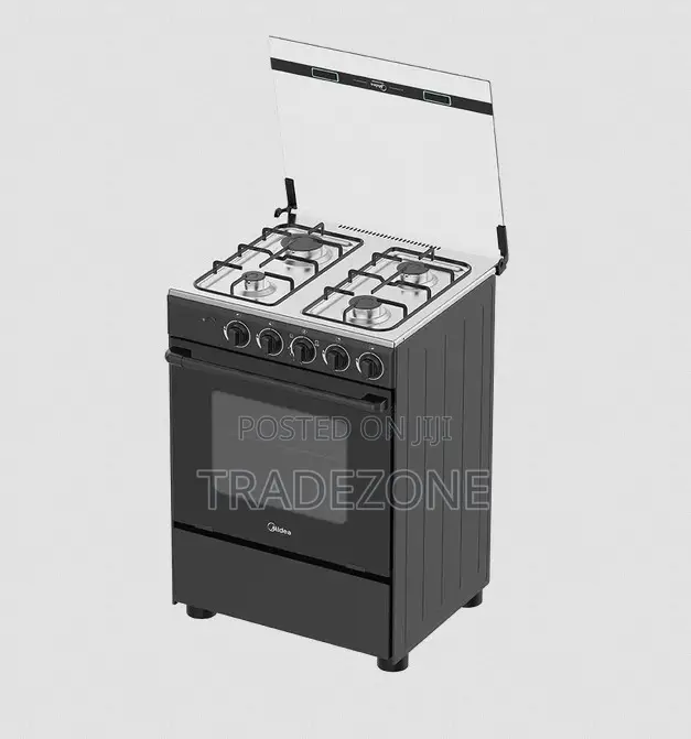Midea 60x60 4 Burner Gas Cooker 6060-4g081-B Black