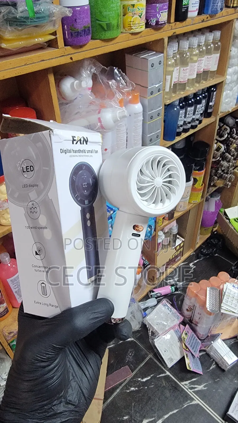 Digital Handheld Rechargeable Fan