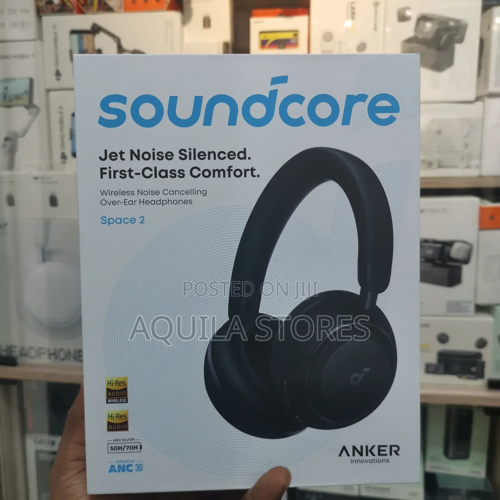 Soundcore Space 2 Wireless Noise-Cancelling Over-Ear Headphones