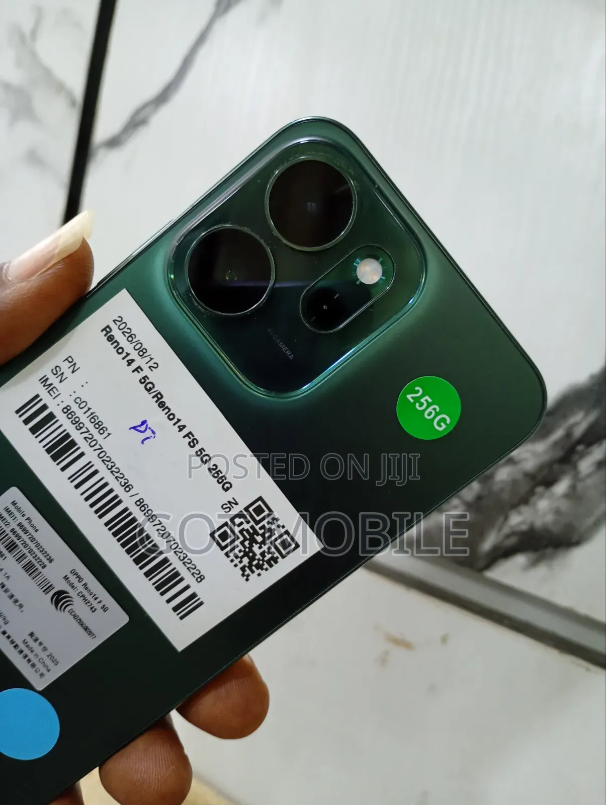 Oppo Reno14 F 256 GB Green
