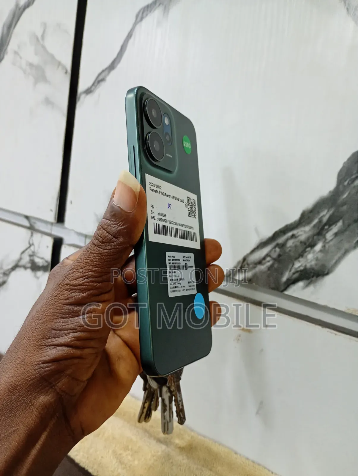 Oppo Reno14 F 256 GB Green