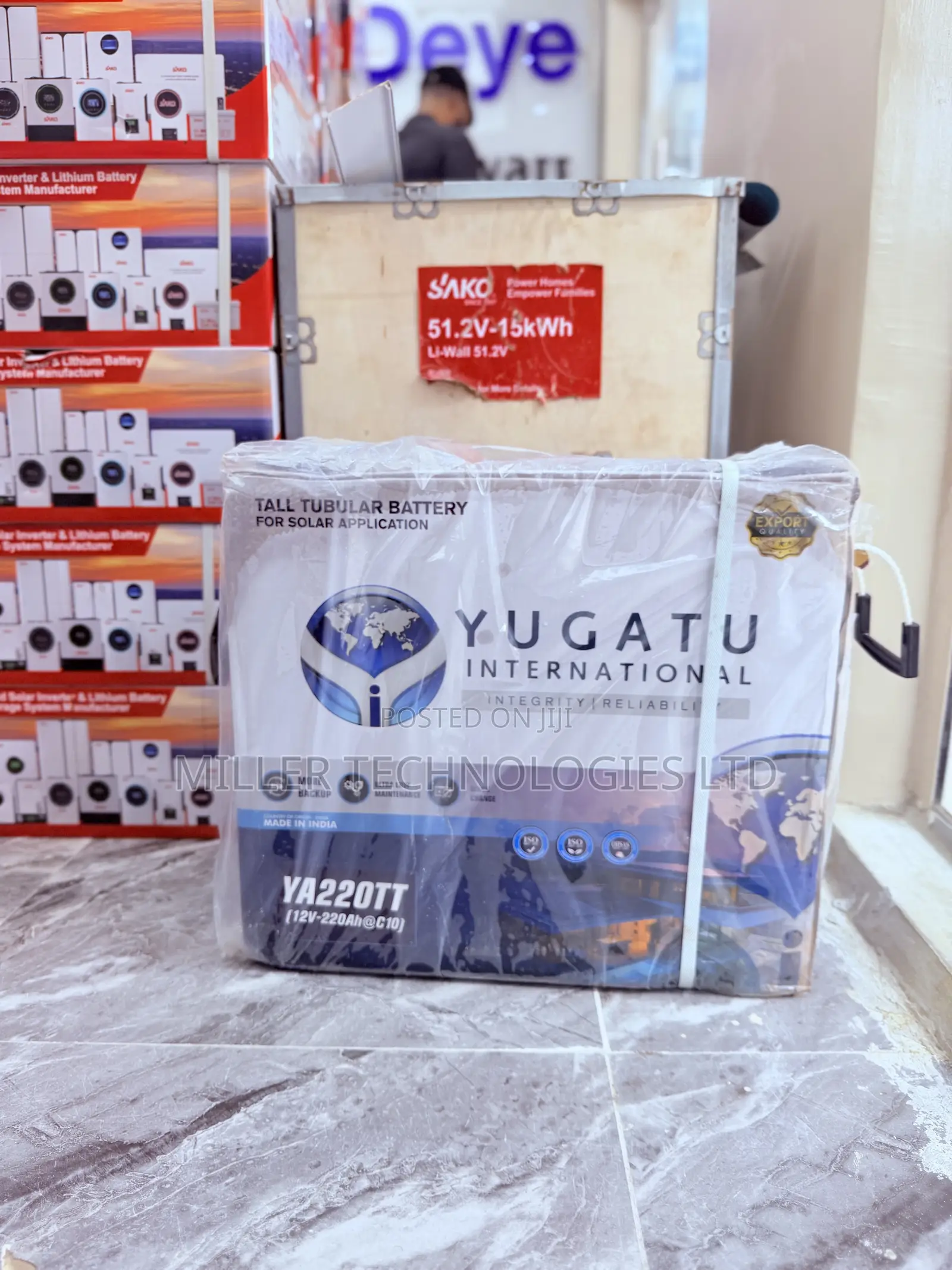 Yugatu Long-Life Tubular Battery – Solar Power Backup
