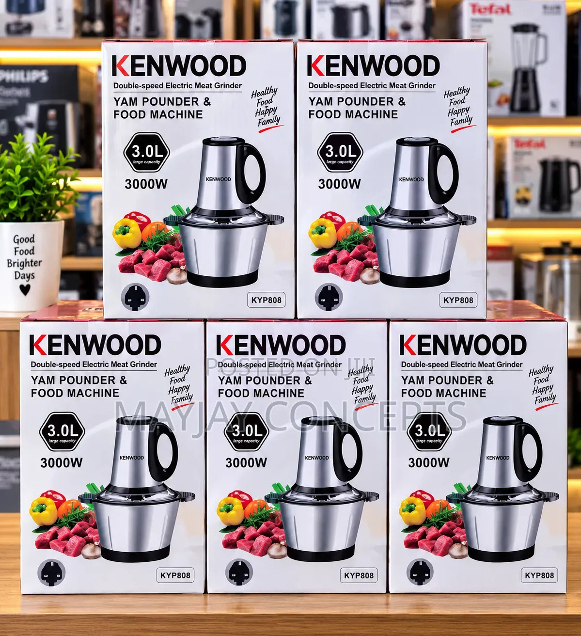 KENWOOD 3L Double-Speed Yam Pounder Food Machine