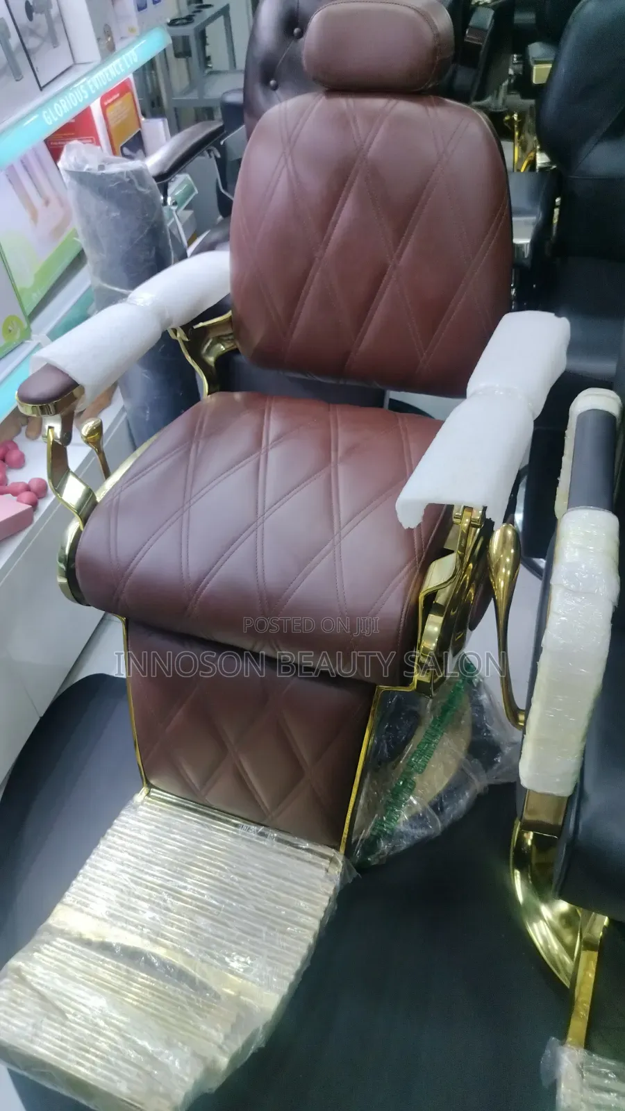 Executive Barber Chair Gold