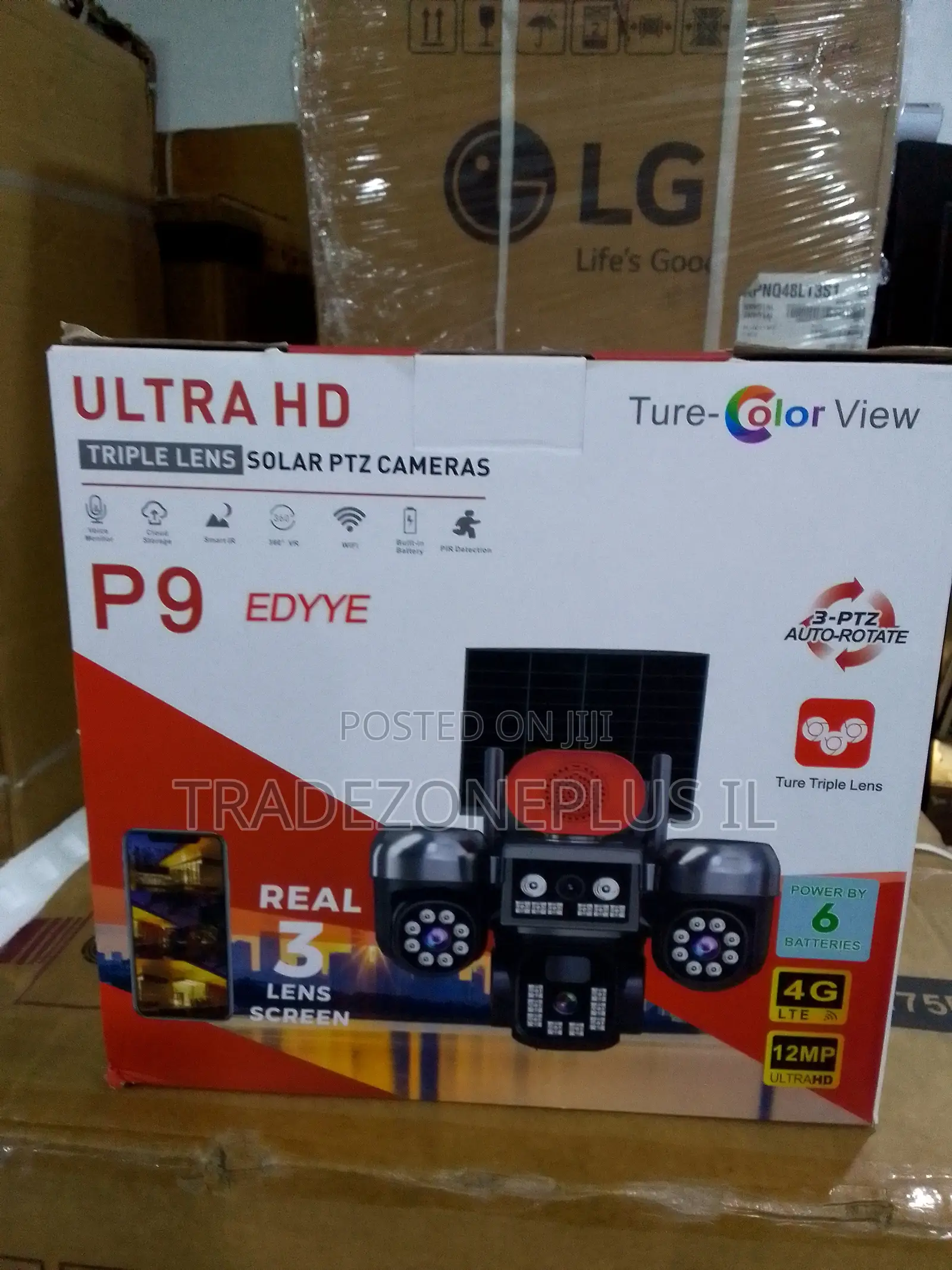 Ture Color Solar Powered PTZ Surveillance Camera