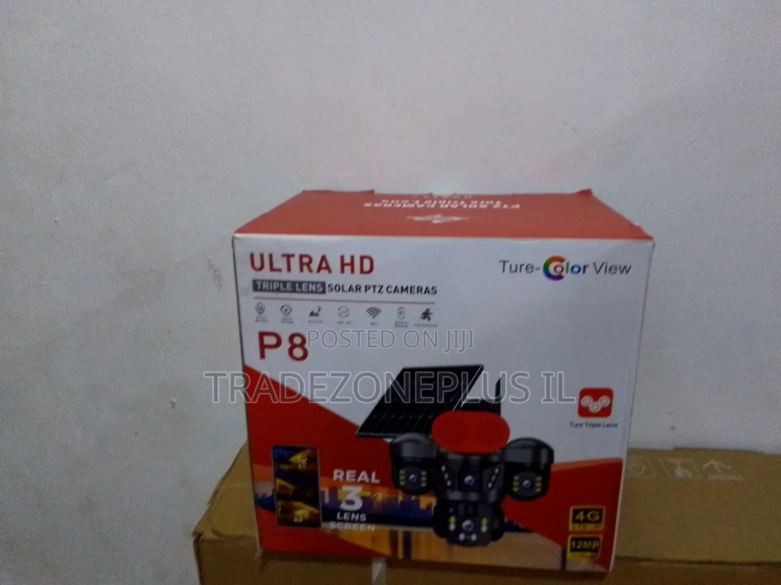 Ture Color Triple Lens Outdoor Security Camera
