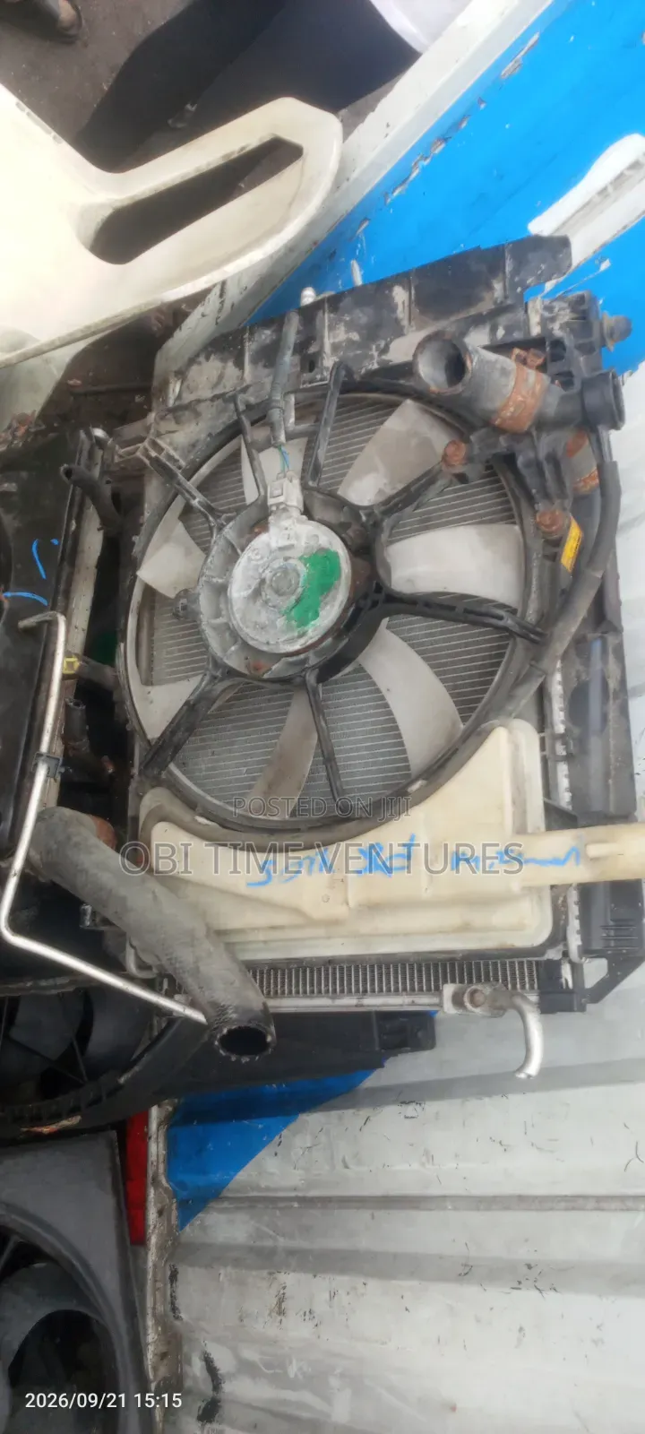 Toyota Yaris Radiator and Fan With Condenser
