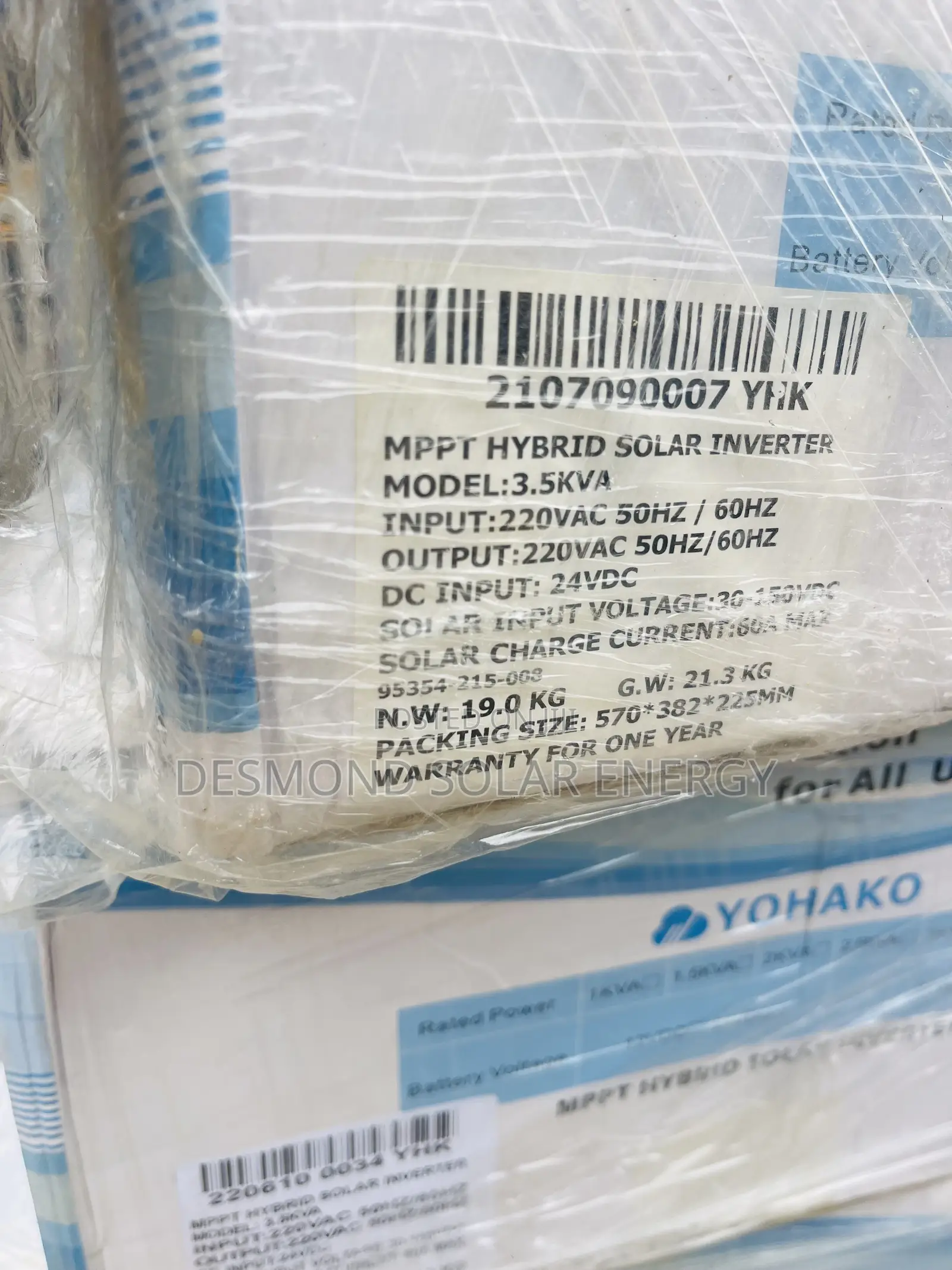 3.5kva 24v Yohako Hybrid Power Inverter Very Much Available Now