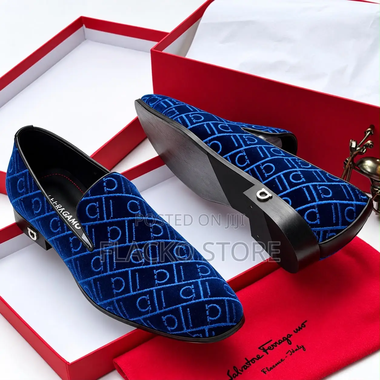 Exclusive Salvatore Ferragamo Suede Loafers Shoes