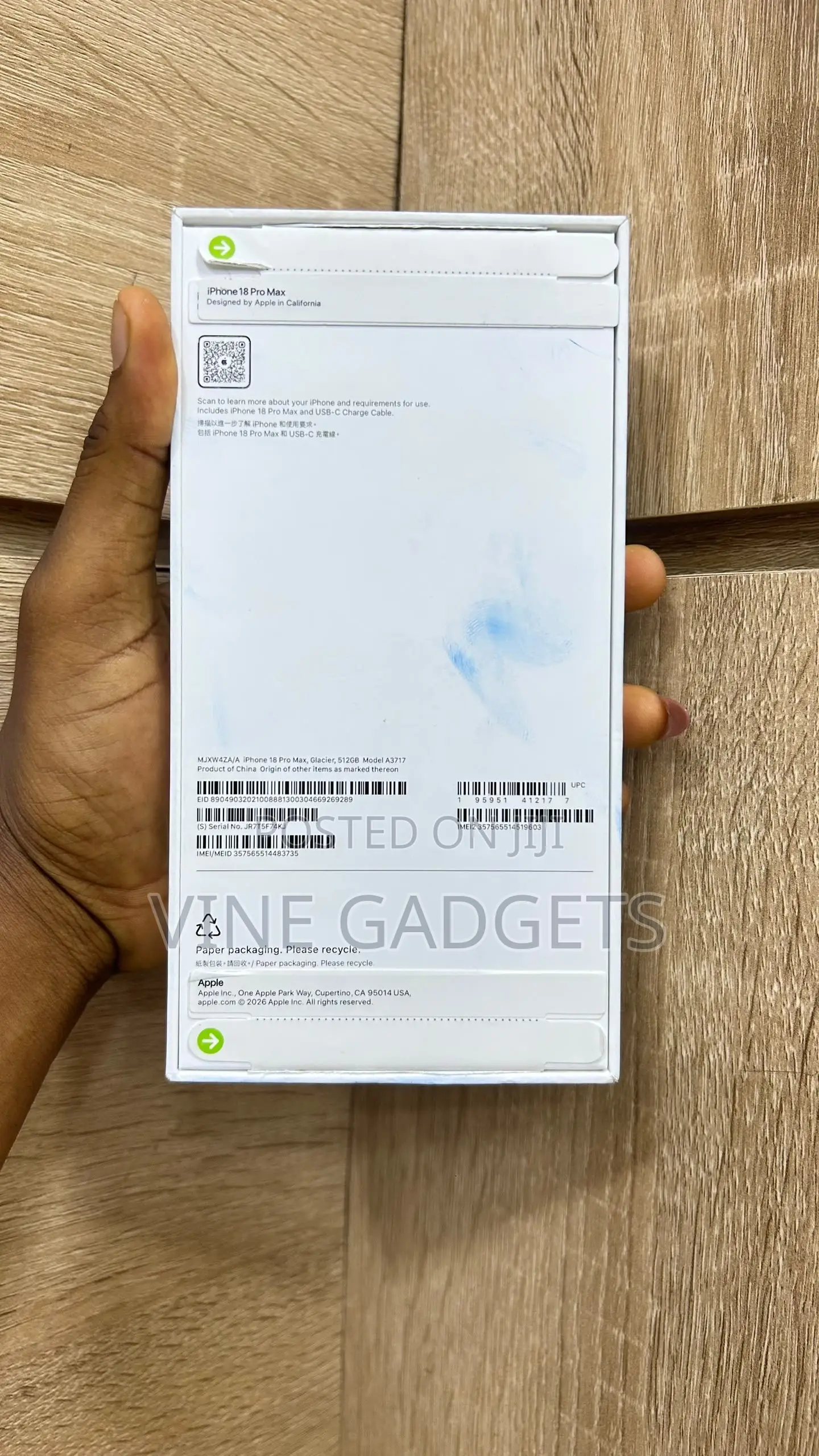 New Apple iPhone 18 Pro Max 512 GB Blue
