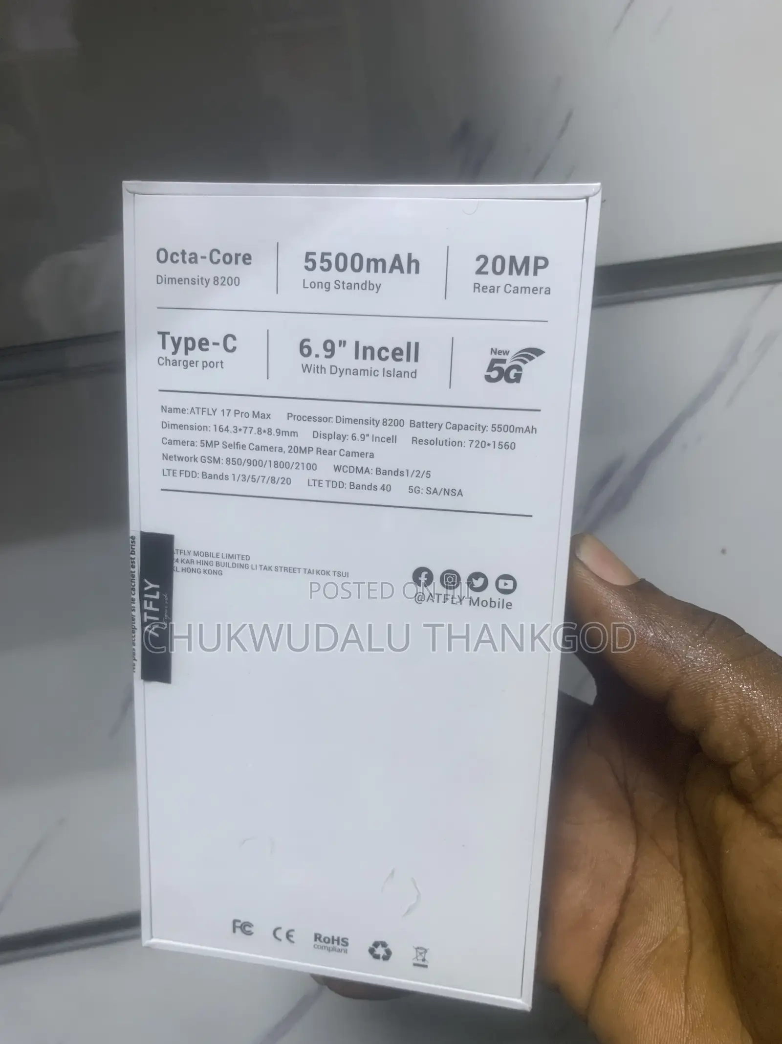 New Mobile Phone 128 GB Blue