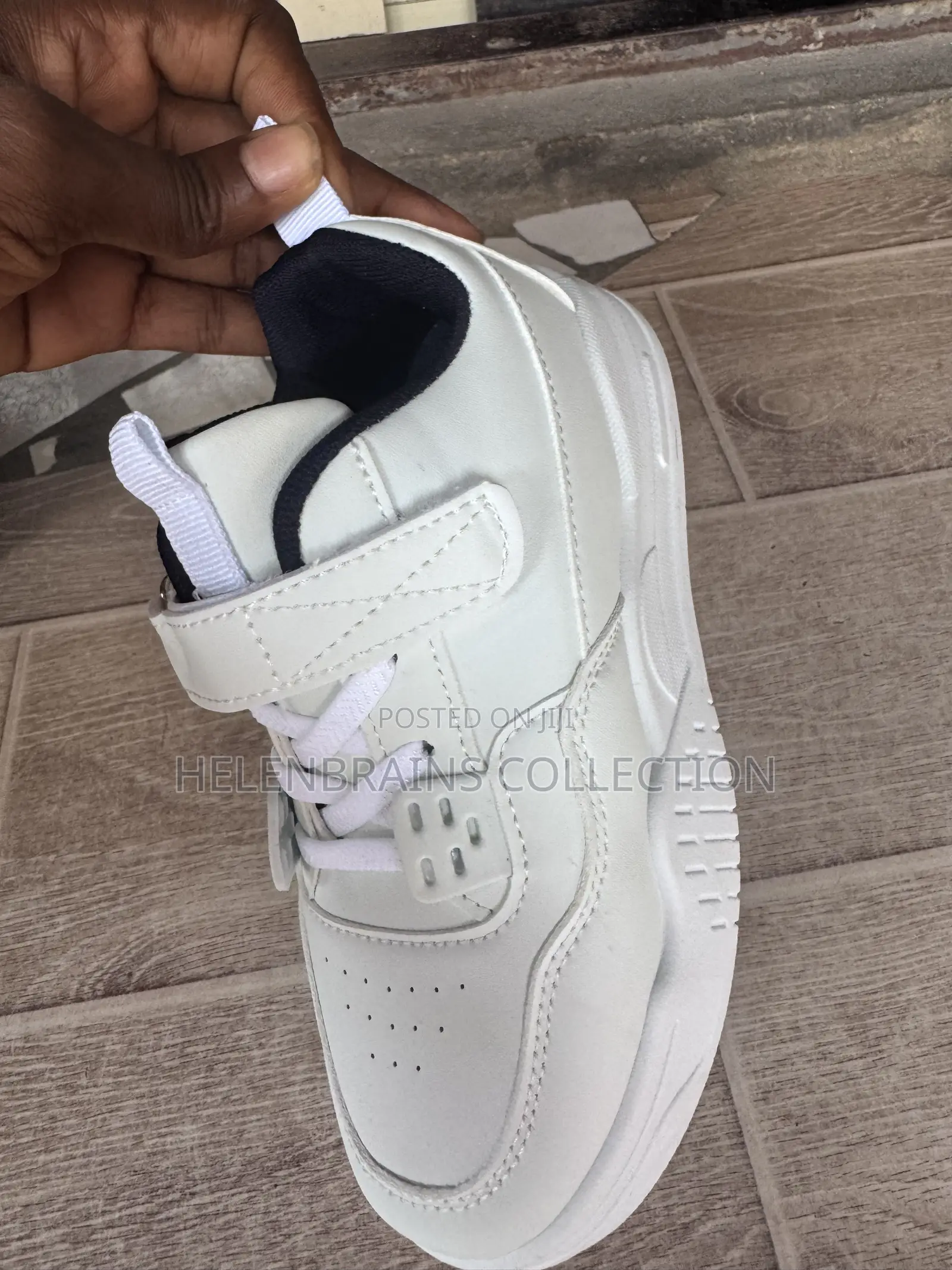 School White Canvas Hi Way Lace and Strap