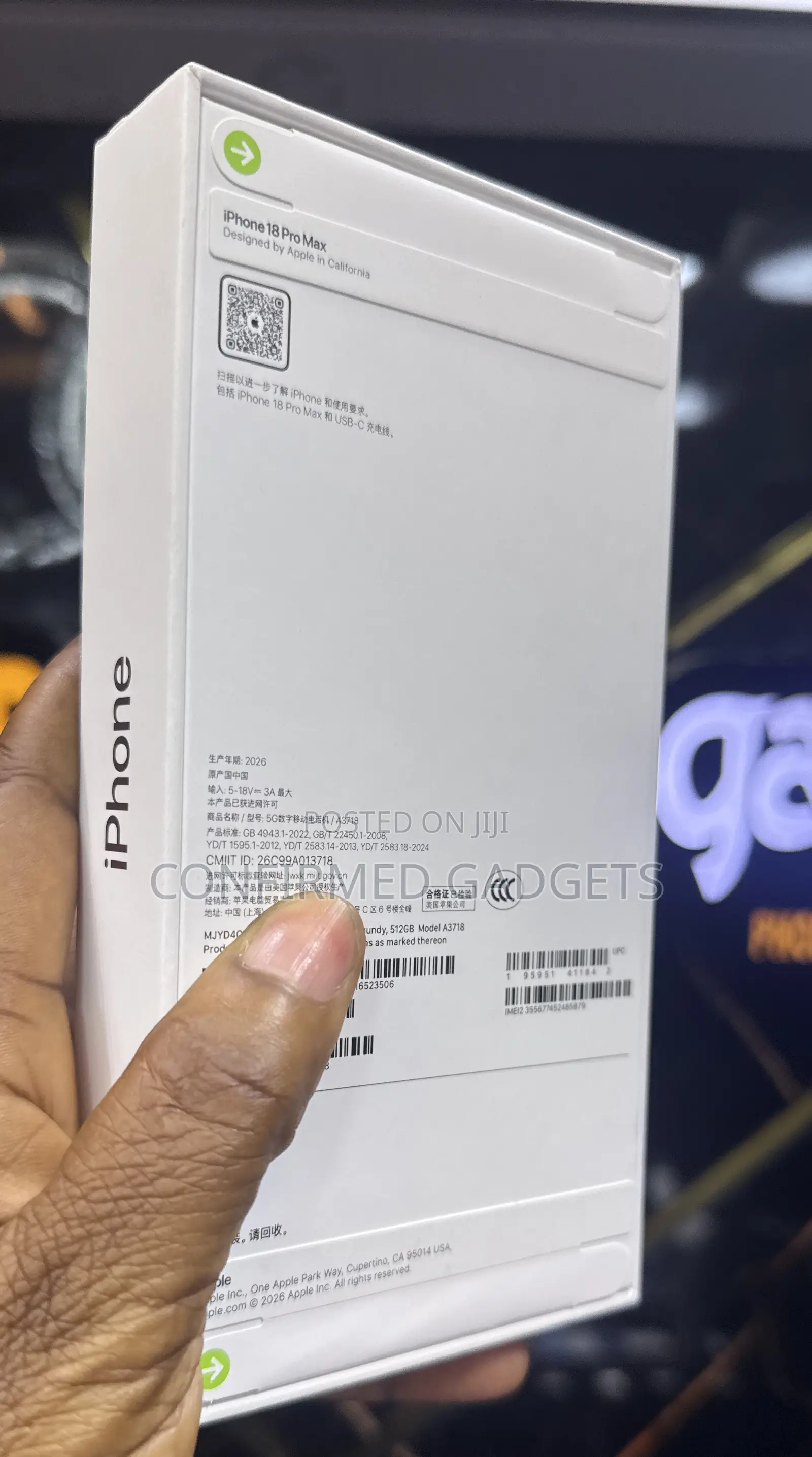New Apple iPhone 18 Pro Max 512 GB Red