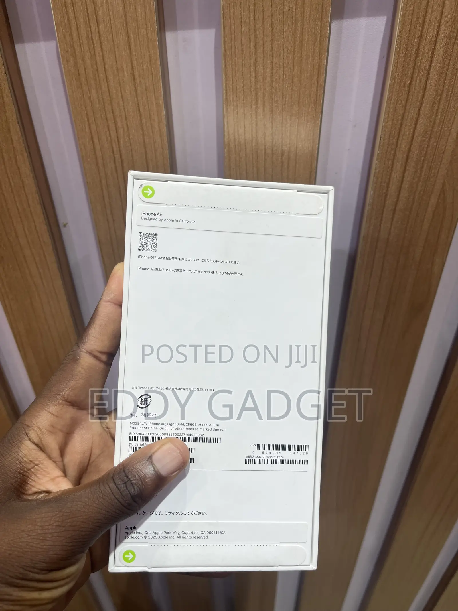 New Apple iPhone Air 256 GB Gold
