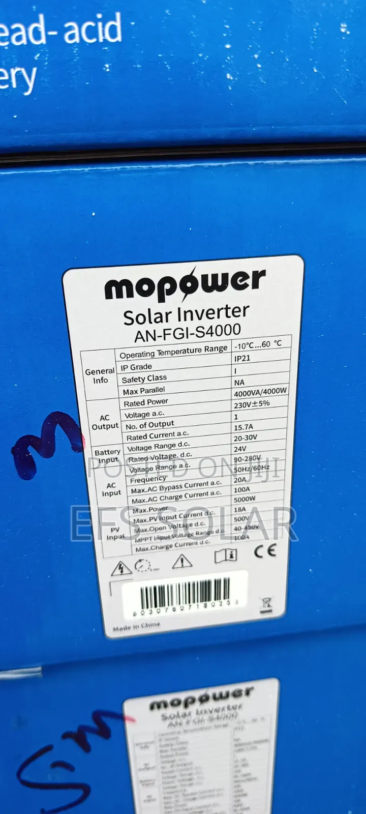Mopower MPPT Solar Inverter – 2500W / 4000W Available