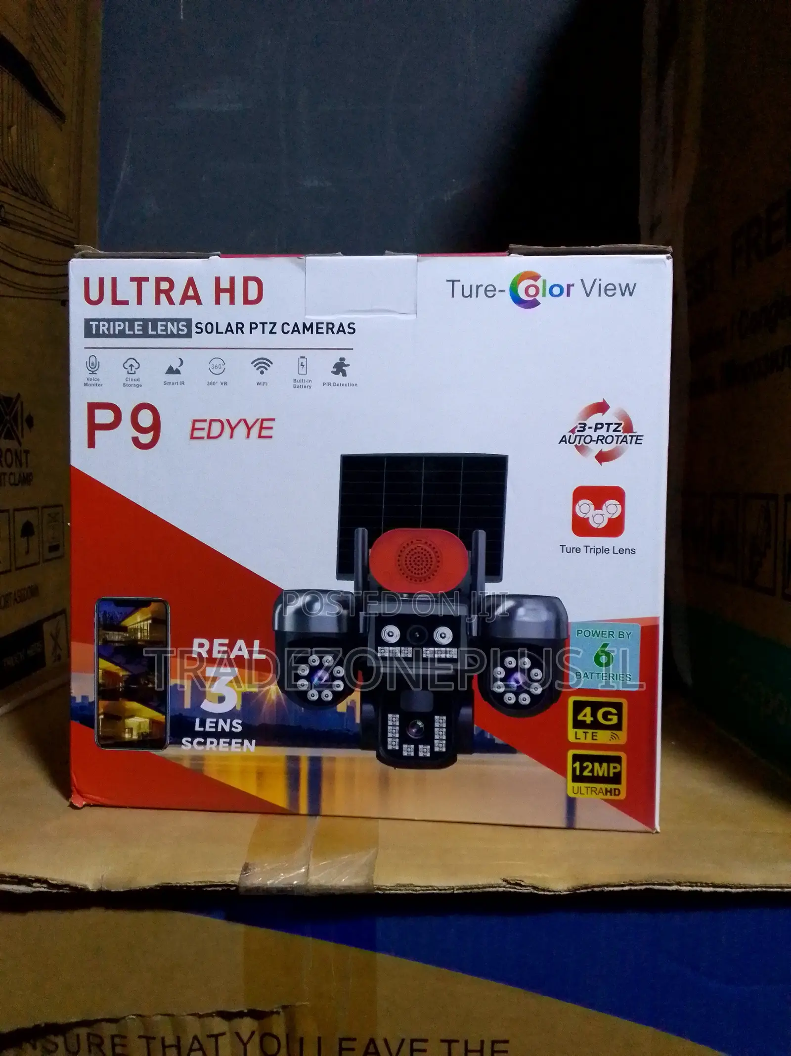 Ture Color View Triple Lens Outdoor PTZ Camera