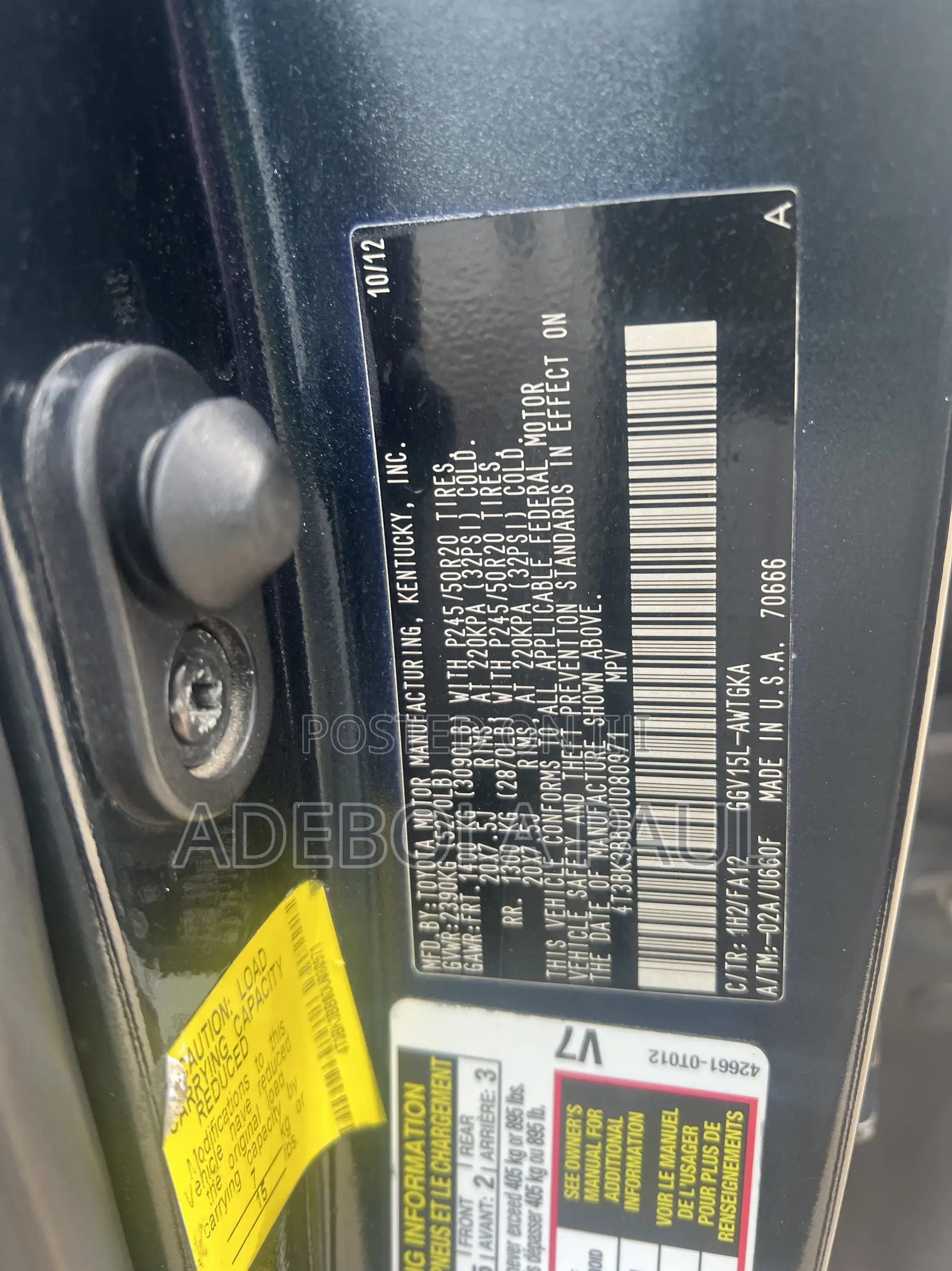 Toyota Venza 2013 Blue