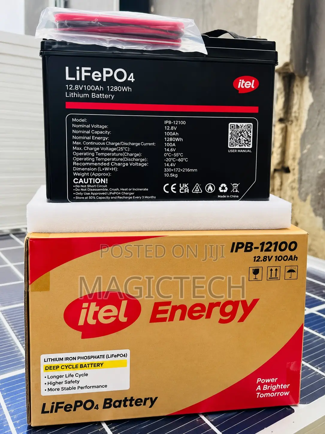Itel Energy 1.3kwh/12v Lithium Battery