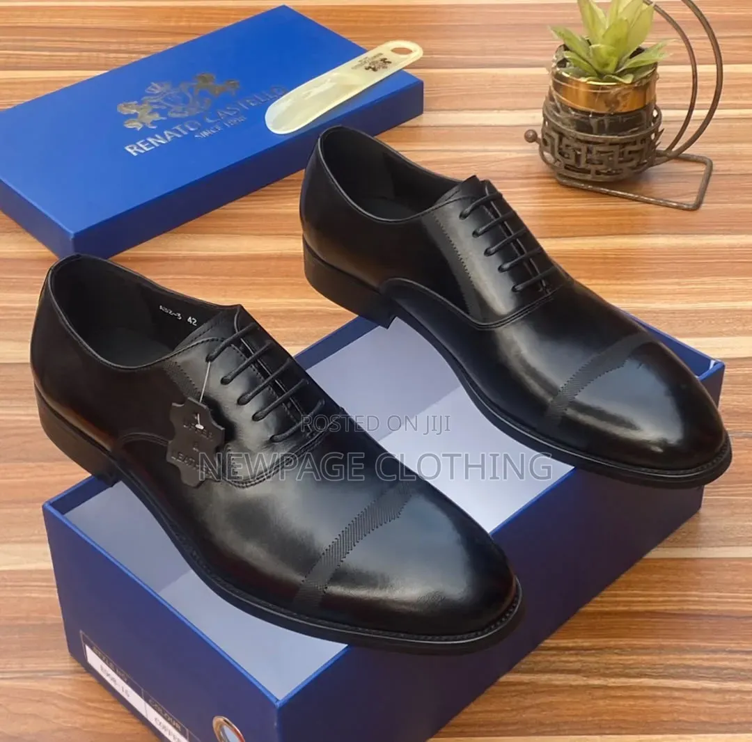 Premium Leather Lace-Up Shoes – Turkish Italian Men’s Footwear