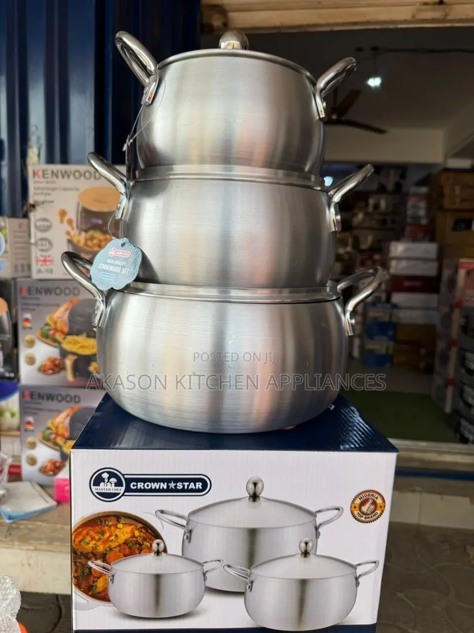 3pcs Apple-Shaped Aluminum Pot