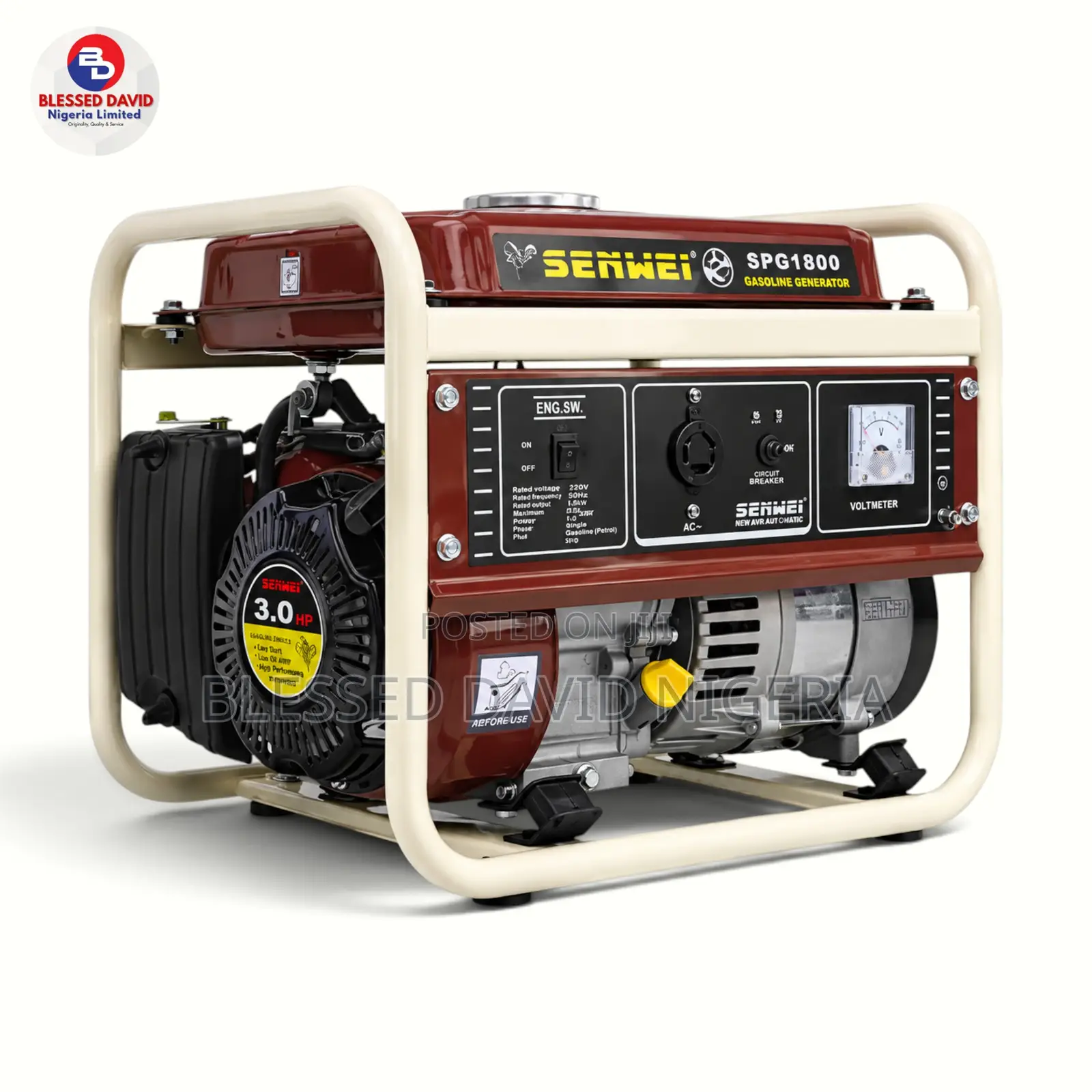 Senwei SPG1800 1.2kva 1.0kw Manual Generator