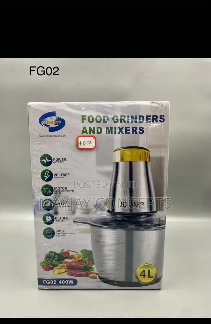 JDSMP 4L 400W Food Grinder Mixer With 2-Speed Motor–FG02