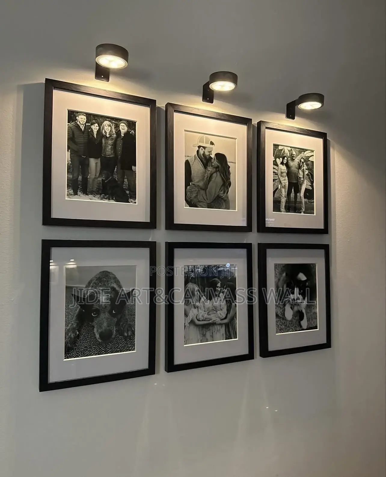 Black and White Pictures on a Vintage Frames of Any of Your Color