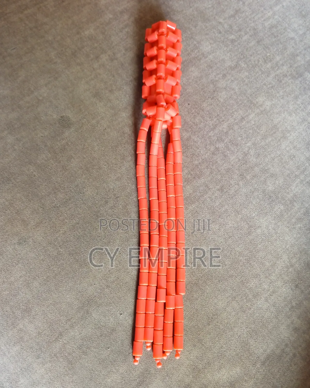 Kids Traditional Coral Bead Tassel Drop