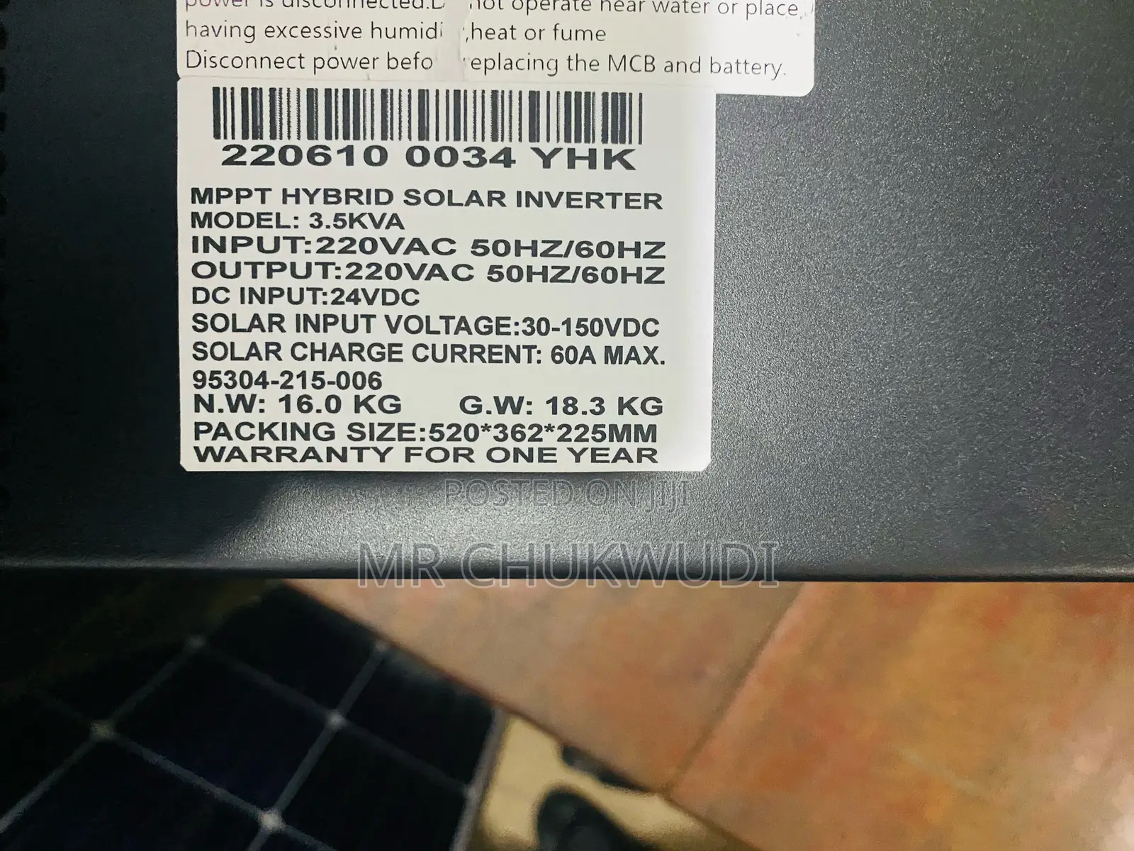 3.5kva 24v Yohako Hybrid Solar Inverters With MPPT Controller