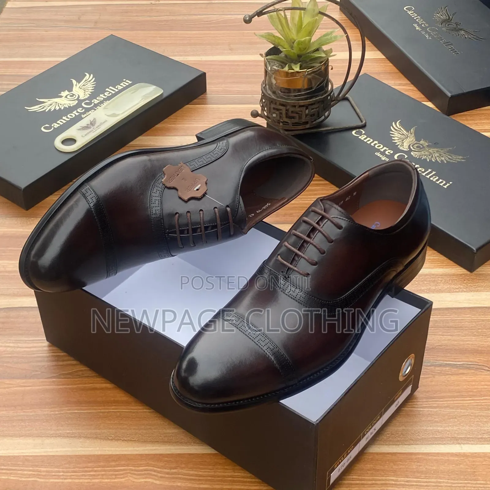 Men’s Turkish Italian Leather Shoe – Neat Medium Sole