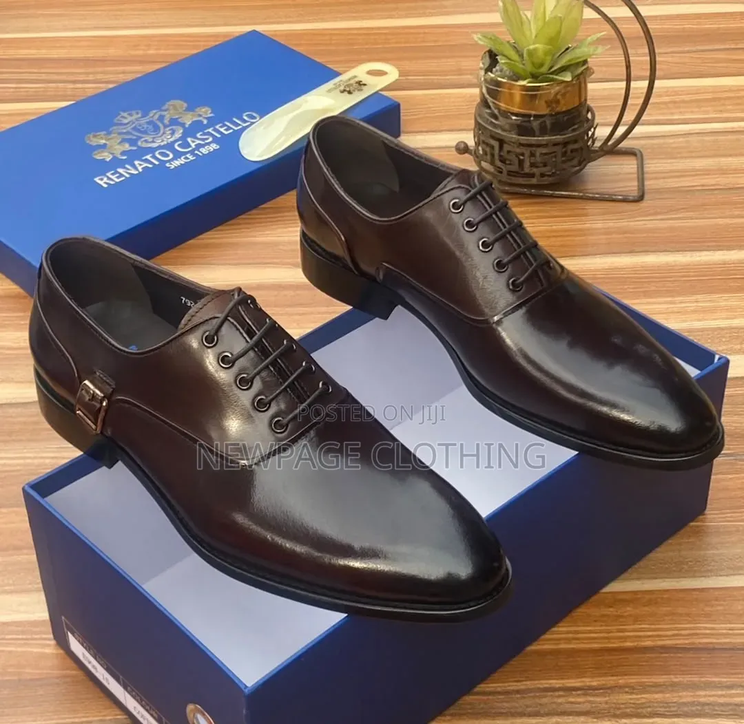 Men’s Turkish Italian Leather Shoe – Neat Medium Sole