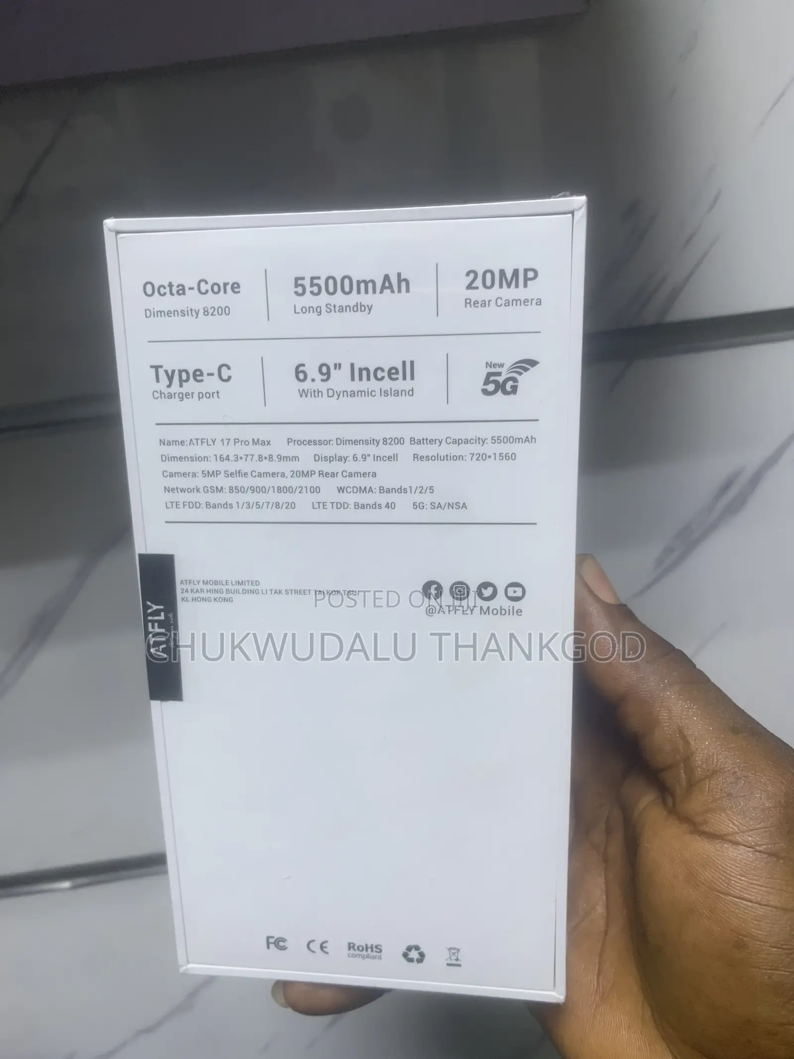 New Mobile Phone 128 GB Black