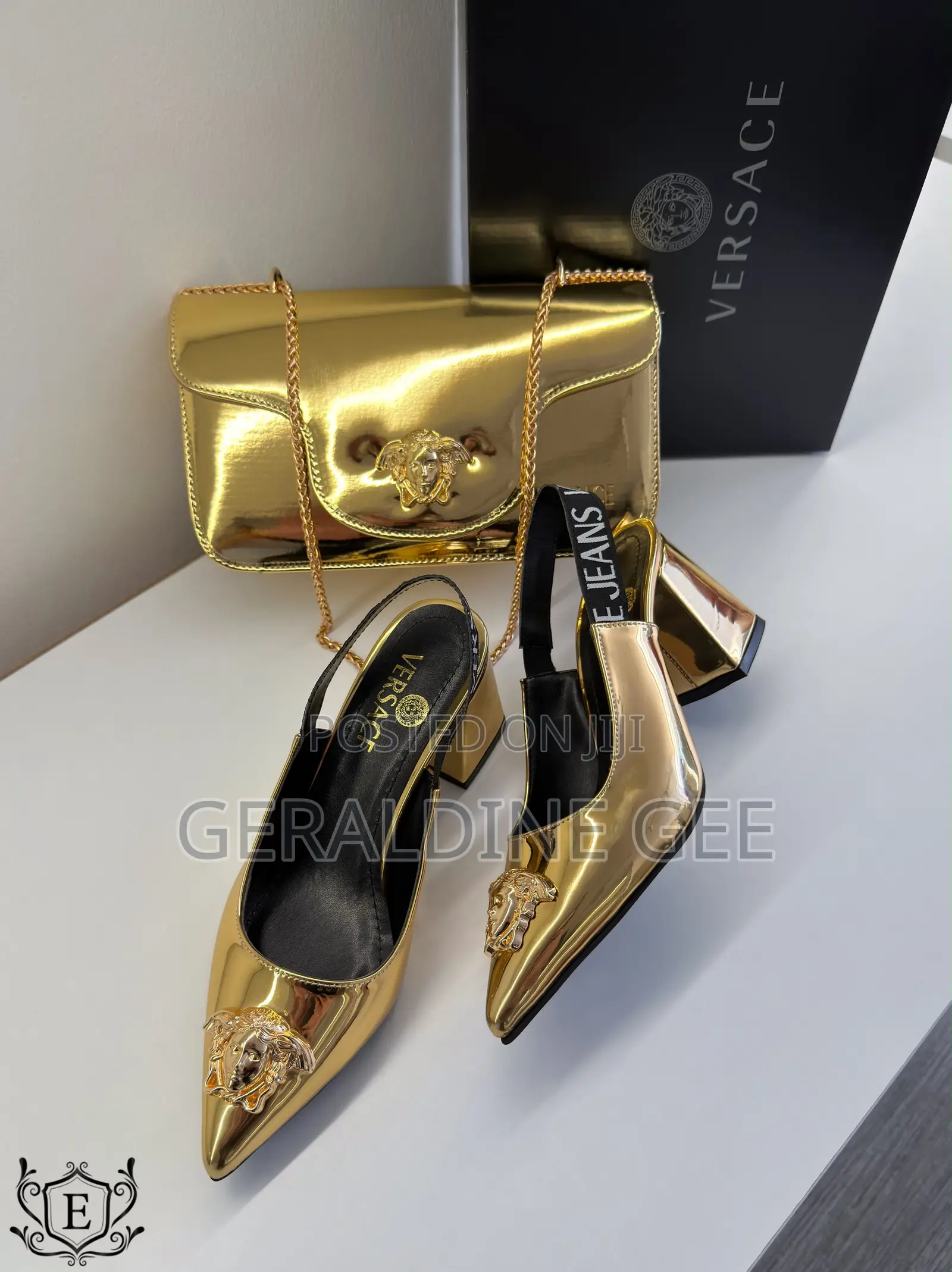 Versace Set of Complete Shoe and Bag for Any Events