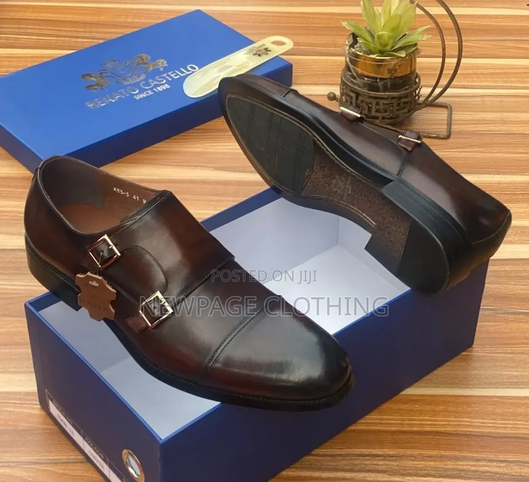 Turkish Leather Buckle Shoe for Men – Medium Sole