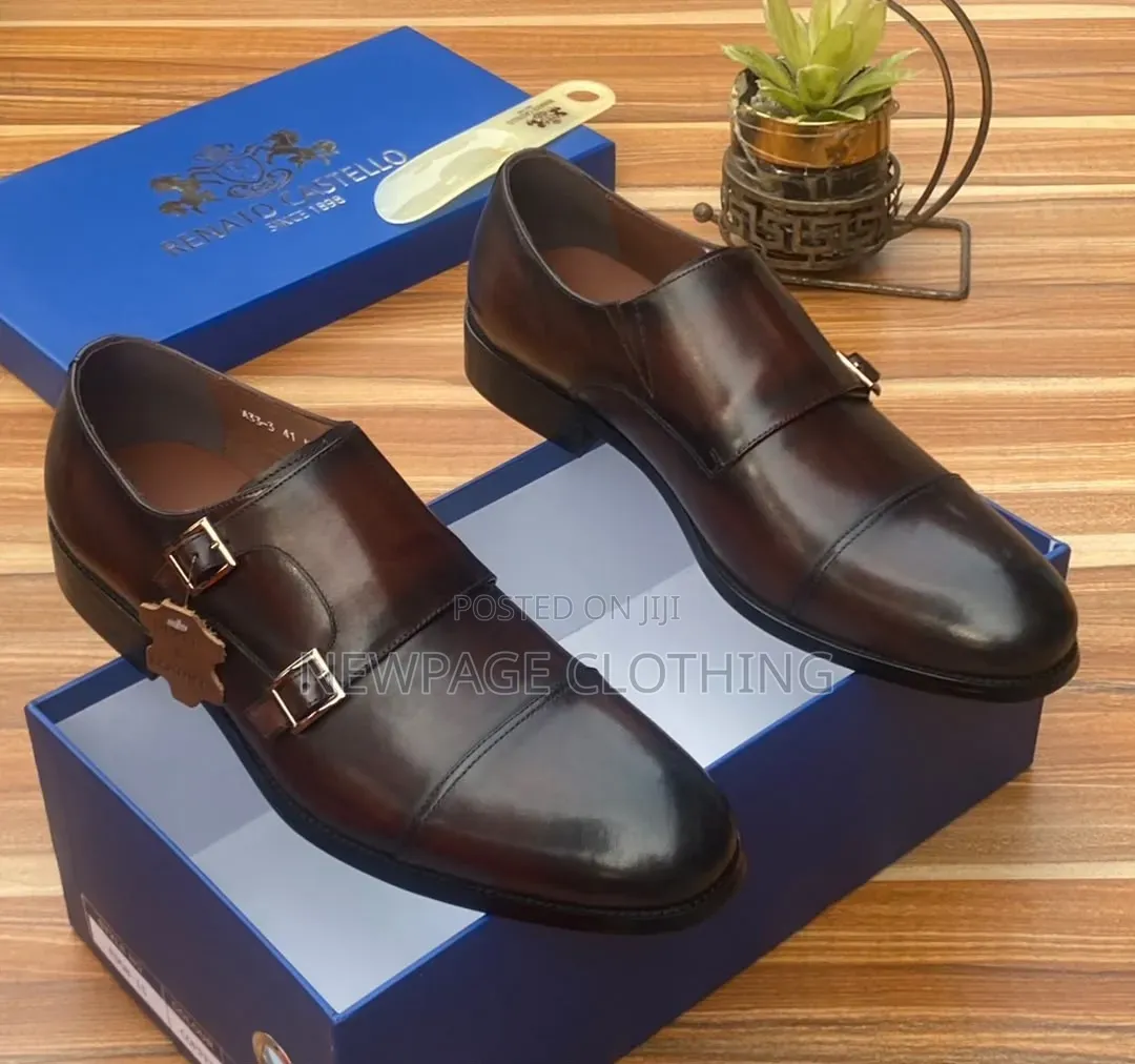 Turkish Leather Buckle Shoe for Men – Medium Sole